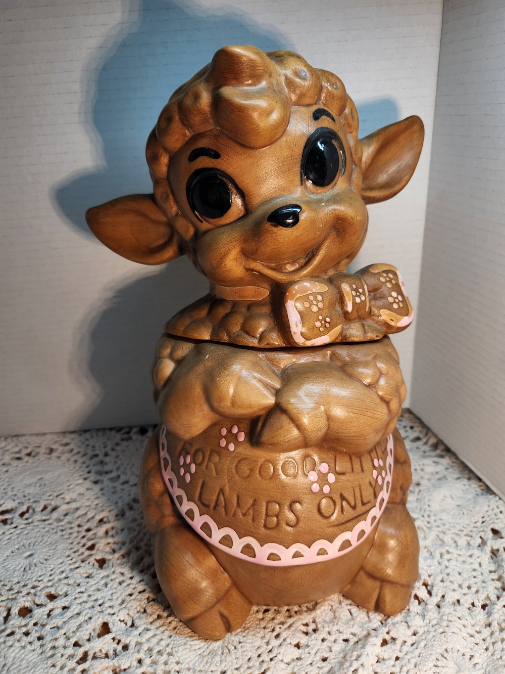 Vinyage Twin Winton Lamb Cookie Jar